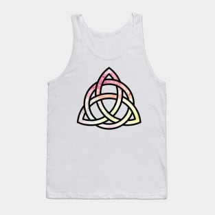 Celtic Trinity Knot Triquetra with Circle Pastel Style Design Tank Top